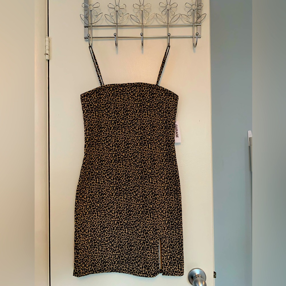 Garage leopard print dress.